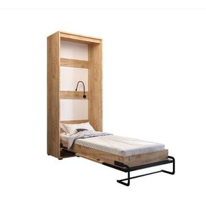 ArtAbiks Sklápacia posteľ CASE LOFT BLACK | vertikálna 90 x 200 cm vyobraziť