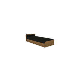ArtElta Jednolôžková posteľ PARYS hnedá | 80 x 190 cm Farba: Ľavá / Sawana 14 vyobraziť
