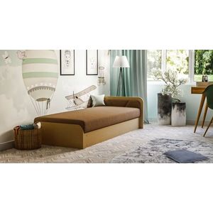 ArtElta Jednolôžková posteľ PARYS hnedá | 80 x 190 cm Farba: Alova 67, Prevedenie: pravé vyobraziť