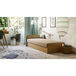 ArtElta Jednolôžková posteľ PARYS hnedá | 80 x 190 cm Farba: Alova 66, Prevedenie: ľavé vyobraziť