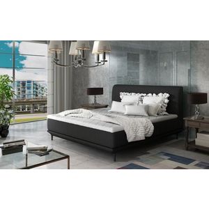 ArtElta Manželská posteľ ASTERIA | 160 x 200 cm Farba: Čierna / Sawana 14 vyobraziť