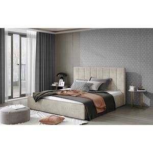 ArtElta Manželská posteľ AUDREY s úložným priestorom | 180 x 200 cm Farba: Béžová / Dora 21 vyobraziť