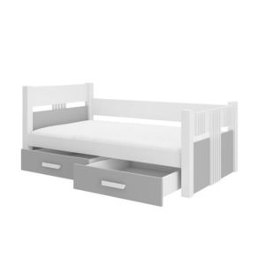 ArtAdrk Jednolôžková posteľ BIBI | 80 x 180 cm Farba: biela / sivá vyobraziť