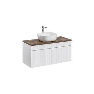 ArtCom Kúpeľňová skrinka s umývadlom a doskou ICONIC White DU100/1 | 100 cm vyobraziť