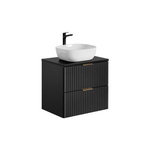 ArtCom Kúpeľňová skrinka s umývadlom a doskou ADEL Black DU60/1 | 60 cm vyobraziť