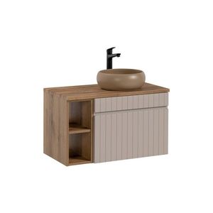 ArtCom Kúpeľňová skrinka s umývadlom a doskou ICONIC Cashmere DU80/2 | 80 cm vyobraziť