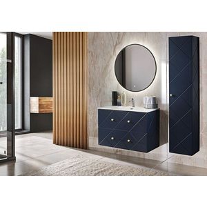 Kúpeľňová skrinka Elegance 80 cm modrá vyobraziť