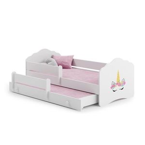 ArtAdrk Detská posteľ CASIMO II | s prístelkou a zábranou Prevedenie: Jednorožec vyobraziť