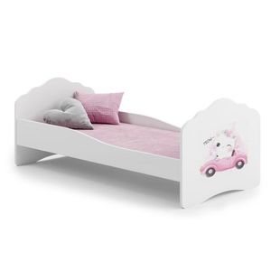 ArtAdrk Detská posteľ CASIMO | 80 x 160 cm Prevedenie: Mačička v aute vyobraziť