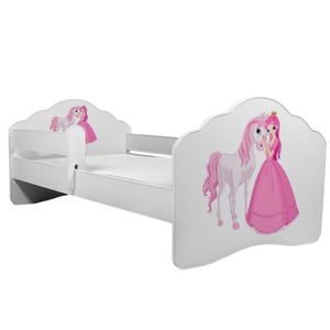 ArtAdrk Detská posteľ CASIMO | so zábranou Prevedenie: Princezná s koňom vyobraziť