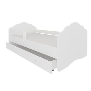 ArtAdrk Detská posteľ CASIMO | so zásuvkou a zábranou Prevedenie: Biela vyobraziť