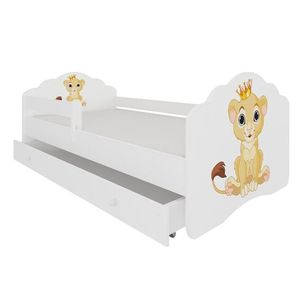 ArtAdrk Detská posteľ CASIMO | so zásuvkou a zábranou Prevedenie: Levík vyobraziť
