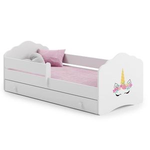 ArtAdrk Detská posteľ CASIMO | so zásuvkou a zábranou Prevedenie: Jednorožec vyobraziť