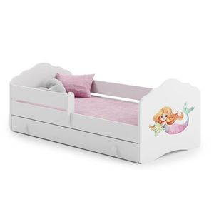 ArtAdrk Detská posteľ CASIMO | so zásuvkou a zábranou Prevedenie: Morská panna vyobraziť