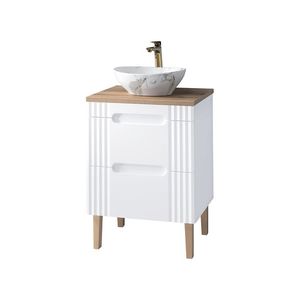 ArtCom Kúpeľňová skrinka s umývadlom a doskou FIJI White DU60/1 | 60 cm vyobraziť