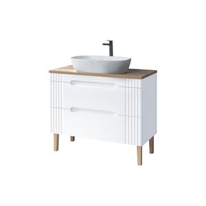 ArtCom Kúpeľňová skrinka s umývadlom a doskou FIJI White DU100/1 | 100 cm vyobraziť