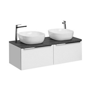 ArtCom Kúpeľňová skrinka s umývadlom a doskou LEONARDO White DU120/1 | 120 cm vyobraziť