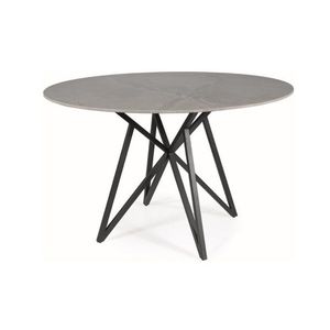 Signal Jedálenský stôl MURANO Farba: čierna matná / mramorový efekt sivá vyobraziť