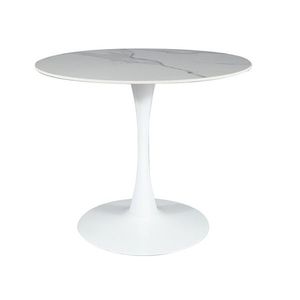 Signal Jedálenský stôl ESPERO Farba: biela / mramorový efekt biela vyobraziť
