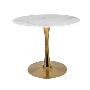 Signal Jedálenský stôl ESPERO Farba: zlatá / mramorový efekt biela vyobraziť