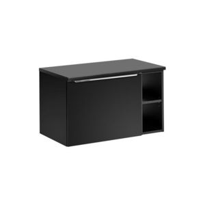 ArtCom Kúpeľňová skrinka s doskou SANTA FE Black D80/2 | 80 cm vyobraziť
