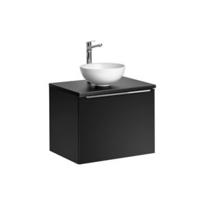 ArtCom Kúpeľňová skrinka s umývadlom a doskou SANTA FE Black DU60/1 | 60 cm vyobraziť