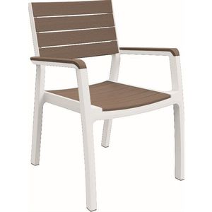 KETER Záhradná stolička MORNY ARM | cappuccino vyobraziť