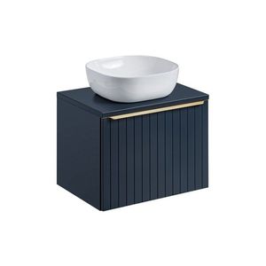 ArtCom Kúpeľňová skrinka s umývadlom a doskou SANTA FE Blue DU60/1 | 60 cm vyobraziť