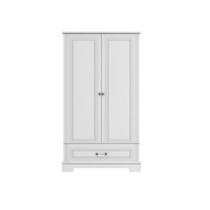 ArtBel Šatníková skriňa INES 2-dverová | vysoká Farba: Biela vyobraziť