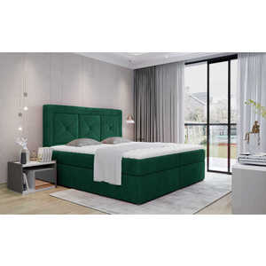 ArtElta Čalúnená manželská posteľ IDRIS | 160 x 200 cm Farebné prevedenie IDRIS: Monolith 37 vyobraziť