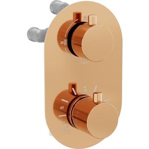 MEXEN - Kai termostatická batérie sprcha / vaňa 3 výstupy, ružovo zlatá 77602-60 vyobraziť