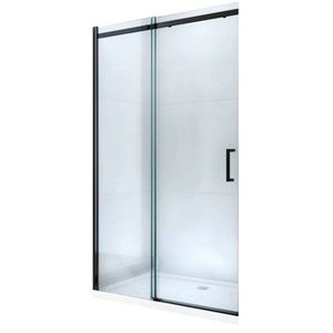 MEXEN - Omega posuvné sprchové dvere 130, transparent, čierna so sadou pre niku 825-130-000-70-00 vyobraziť