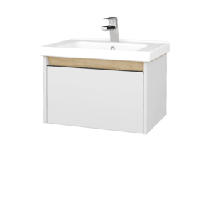 Dreja - Kúpeľňová skrinka BONO SZZ 65 (umývadlo Harmonia) - N09 Biela mat / Úchytka T33 / N09 Biela mat 204051J vyobraziť