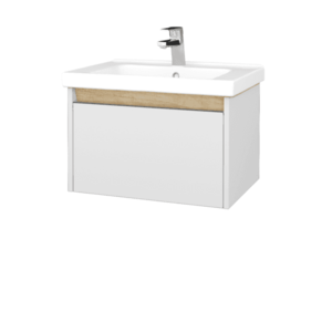 Dreja - Kúpeľňová skrinka BONO SZZ 65 (umývadlo Harmonia) - N09 Biela mat / Úchytka T34 / N09 Biela mat 204051K vyobraziť
