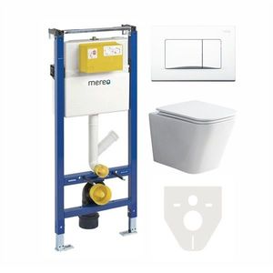 MEREO - WC komplet pre sádrokartón s príslušenstvom MM02SETRB vyobraziť