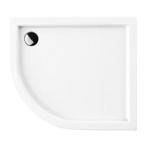 OMNIRES - RIVERSIDE akrylátová sprchová vanička štvrťkruh, pravá 80 x 90 cm biela lesk /BP/ RIVERSIDE80/90/PBP vyobraziť