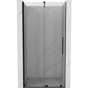 MEXEN/S - Velár posuvné sprchové dvere 110, transparent, čierna 871-110-000-01-70 vyobraziť