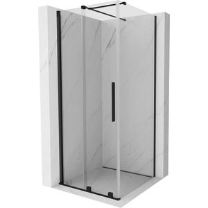 MEXEN/S - Velár sprchovací kút 100 x 100, transparent, čierna 871-100-100-01-70 vyobraziť