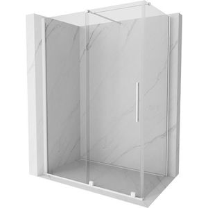 MEXEN/S - Velár sprchovací kút 130 x 70, transparent, biela 871-130-070-01-20 vyobraziť