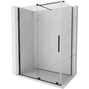 MEXEN/S - Velár sprchovací kút 130 x 75, transparent, čierna 871-130-075-01-70 vyobraziť