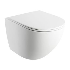 OMNIRES - OTTAWA bezrámové závesné WC so sedátkom, 49x36, 5 cm, matná biela OTTAWAMWBM vyobraziť