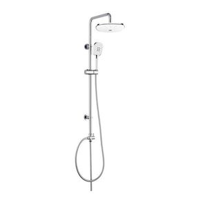 MEREO MEREO - Sprchový set Sonáta s tyčou, hadicou, ručnou a hlavovou sprchou, biela CB60101SPA vyobraziť