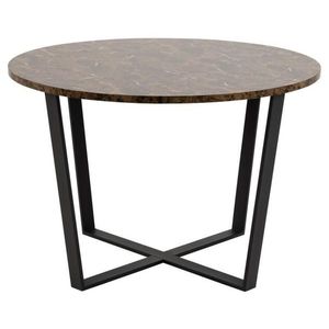 Jedálenský stôl Amble hnedý mramor vyobraziť