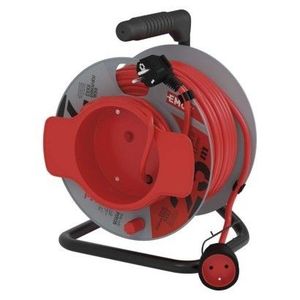 Prodlužovací kabel na bubnu s pohyblivým středem s 1 zásuvkou 1, 5 mm² DULU 25 m červený vyobraziť