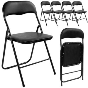 Sada 4 cateringových židlí BASICO černá vyobraziť
