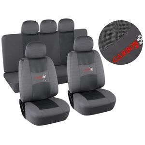 Poťahy sedadiel Airbag, šedé, sada 9 ks vyobraziť