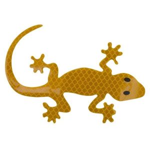 Samolepiaca dekorácia Gecko - žltá vyobraziť