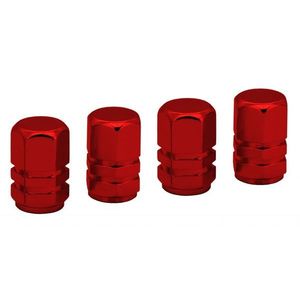 COMPASS ozdobné kryty ventilov, červené, 4 ks vyobraziť