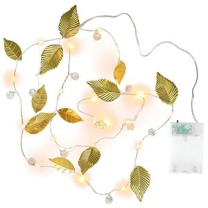 Osvetlenie perly a zlaté listy, 20 LED, teplá biela vyobraziť
