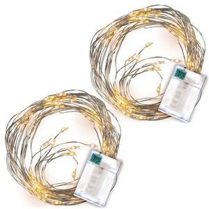 Nexos 74574 osvetlenie- strieborný drôt, 64 LED, teplá biela, 2 ks vyobraziť